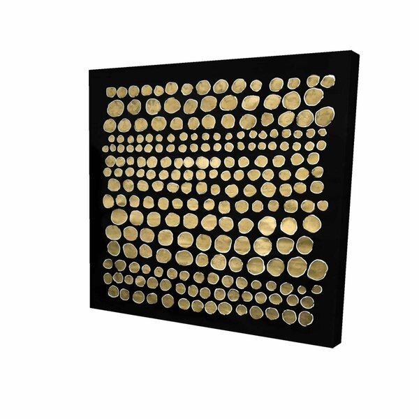 Fondo 32 x 32 in. Dots on Gold-Print on Canvas FO2798576